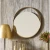 Circle Wall Mirrors Size 66x66x9 cm, Gold Color, Eclipse Design