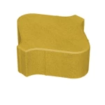 بلاط رصيف انترلوك شكل التجويف  براند الارمك  سمك  8 سم اللون تان