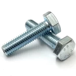  Zinc Plated Hex Bolt,  Grade 4.8, Size 6 mm Length  16 mm, DIN558 Standard   