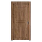 أبواب بريميوم خشبية، لون بني،  سمك 6 ملم، مقاس 235 × 115 سم، موديل EX05