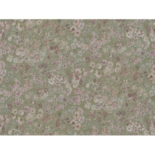 Floral Wallpaper 10 m x 0.53 m Pale Green, Model 221303 | Balbaid Decor Company