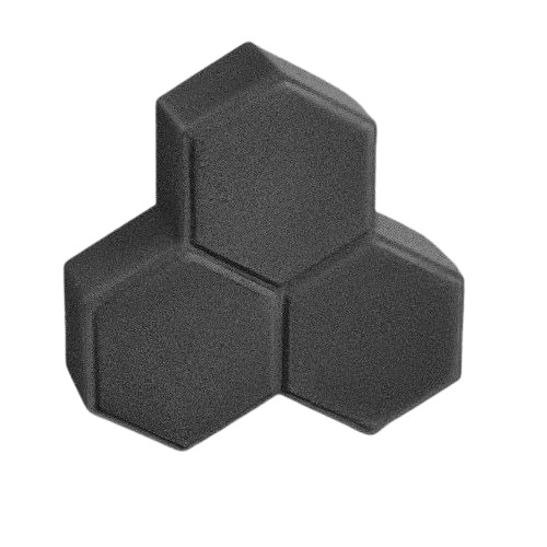 Delta Interlock Paver Tiles 177x177x60 mm, Gray Color | Opal United Factory For Concrete Products