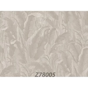 Leaf-patterned Wallpaper 10m x 1.06m Pale Beige, Model 78005 | Balbaid Decor Company