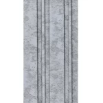 Decorative wood alternative, 12 x 290 cm, gray color, shaped sticks