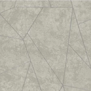 Geometric Wall Decoration 10 m x 0.53 m Gray with Silver | Abyat Company Maison
