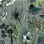 ورق حائط ورود لون رمادي، طول 10 م، عرض 0.53 م، اسم الموديل بيبر