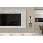 Wood substitute for walls, dimensions 290 x 60 cm, plain color, light beige