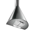 مروحة شفط دائرية هرميه ستانلس ستيل، قوة شفط 400 م³، عرض 60 سم، أزرار كبس