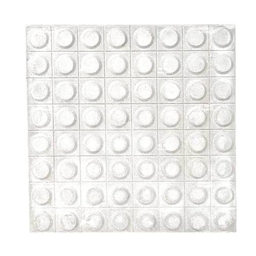 بلاط أسمنتي للأرضيات 40×40×4 سم أبيض، تصميم نافر | وسد للصناعة