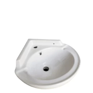 Angle Hanging Ceramic Western Basin, White Color | Prime Alarabia