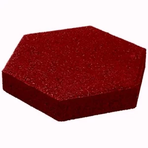 بلاط رصف انترلوك حجم 20×23 سم، ارتفاع 8 سم، تصميم سداسي، لون أحمر | Al Wasd Industrial