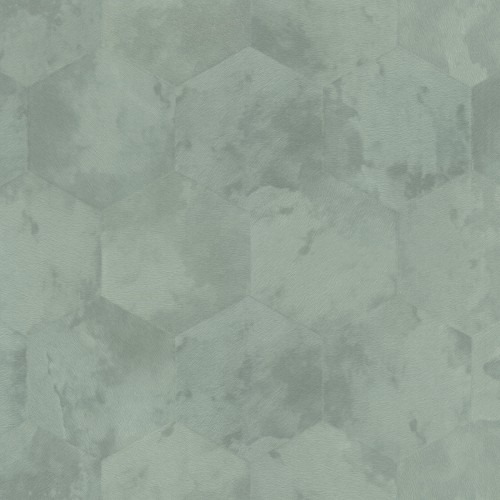 Geometric Wallpaper 10m, Pale Green Color, Model Z80006 | Balbaid Decor Company