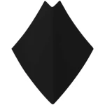 Ceramic tile walls, size 20×16 cm, black color, Snake model.