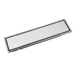 صفاية تصريف مستطيلة ارضيه، ستانلس ستيل، لون فضى، مقاس 30×8 سم