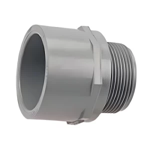 UPVC Male Adapter Size 36 mm, Length 47 mm, Grey Color | Cosmoplast