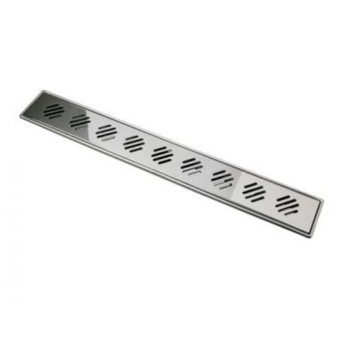 صفاية صرف مستطيلة مقاس 60×8 سم لون فضى | N167.514