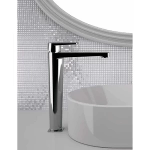 Italian Dream Automatic Brass Bathroom Washbasin Mixer, Chrome Color, High | Al Muhaidib Sanitary and Ceramic