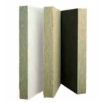 Rock Wool, Size 1200x600 mm, Thickness 150 mm, Laminated with Black Fiberglass, Saudi Rock Wool