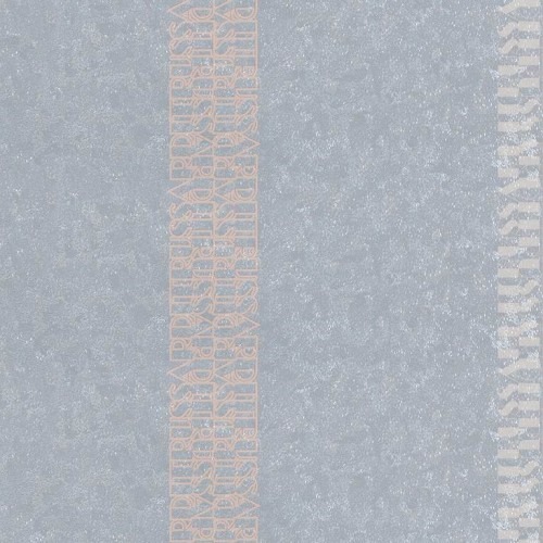 Italian Wallpaper 10m Length, 1.06m Width, Gray with Blue Color | Balbaid Decor Company