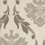 ورق جدران فينيل، تصميم نقشات، مقاس 10 م × 53 سم، لون بني فاتح وغامق مع بيج