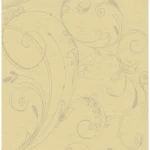 American Wallpaper Light Beige Color leaf-Patterned Design, Size 10mx0.53m, Model ZA31611
