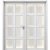 باب خشبي مزدوج للمداخل بريميوم، مقاس 220 × 235 سم، لون ابيض، موديل GPR05