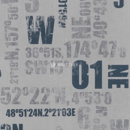 German Wallpaper Youth and Children 10m x 0.53m Gray, Model 248012 | Balbaid Decor Company