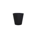 Concrete Pot, Size 55x55 cm, Black , Shape Cylinder 