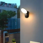 LED Wall-Mounted Light Fixture for Exterior Use, 10 Watt, Dimensions 8×13 cm, black color