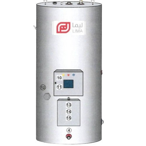 Vertical Water Heater 120 Liter Capacity, European Design | Reem Water Heater Factory