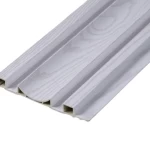 Wood substitute for PVC decoration, size 16 x 290 cm,  off-white color