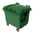 حاوية نفايات بلاستيك  لون اخضر سعة  1100 لتر  مقاس 1.37×1.07×1.33 متر