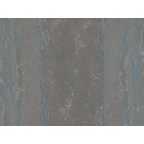 Italian Wallpaper Length 10m, Width 1.06m, Gray with Blue Color | Balbaid Decor Company