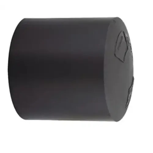 HDPE End Cap Size 90 mm, Length 92 mm, Black Color | Union Pipe industry KSA