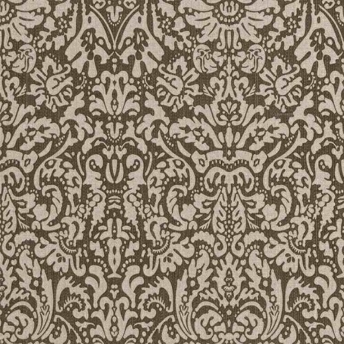 Italian Patterned Wallpaper 10m×1.06m Dark Brown with Beige, Model 5829 | Balbaid Decor Company