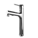 خلاط مغسلة متعدد الاستخدامات، لون كروم لامع، مقاس 5.2 × 15.6 × 19.5 سم