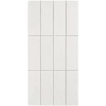 بلاط سيراميك ارتفاع 10سم، مقاس 70× 20 سم، لون ابيض، موديل ثول.