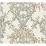 Classic Wallpaper Length 10m, Width 0.73m, Light Beige Color, Model 57132