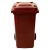 HDPE Plastic Waste Box, Dimensions 100×55.5×70 cm, Capacity 240 Liters, Red Color, Product Code SCULY