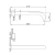 Wall Washbasin Faucet Diameter 4.6 cm Size 30x7 cm Matt White | Hatch Company - Image 3