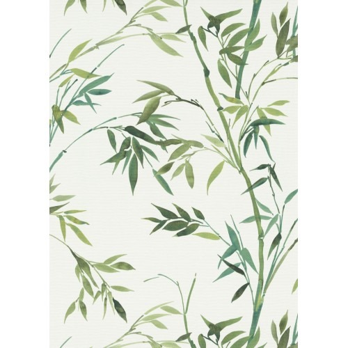 German Wallpaper Leaf-Patterned 10x0.53m Green Color | Balbaid Decor Company