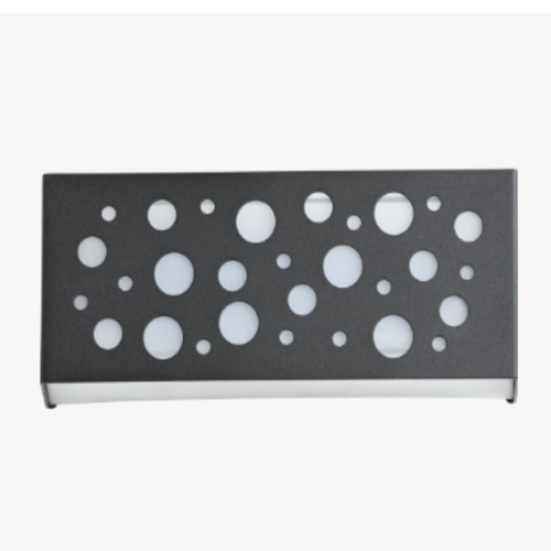 Outdoor Wall Mounted Lighting Unit 27 x 11 x 7.8 cm, Black | Abyat Company