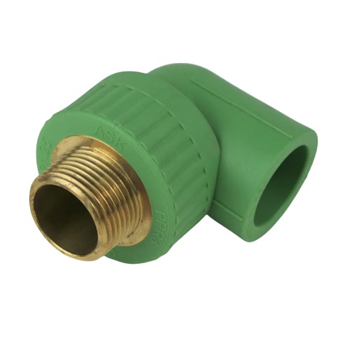 PPR Elbow with Male Thread 32 mm × 1 Inch Diameter 42 mm | Ask Thermal Pipes Factory
