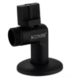 صمام زاوية معدن، مقاس 1/2 بوصه، لون اسود مطفي