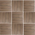Wood Alternative Panel for outdoor flooring Light Brown, Length 30 cm, Width 30 cm