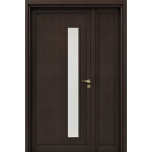 Wooden Door and a Half 160×235 cm, 6 cm Thickness, Dark Brown | YT-21003314