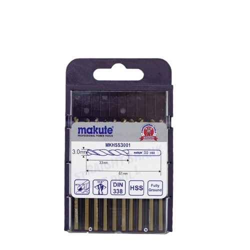 Makute Iron Bits Set Size 3mm, 10 Pieces, Iron Material | Makute