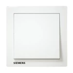 مفتاح مفرد دركسيون 10 امبير، ابيض، 86×86 مم، 250 فولت | سيمنز (دلتا ريلفا)