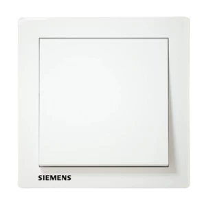 10A 1 Gang 2 Way Electric Switch, White, 86x86mm, 250V | Siemens (Delta Relfa)