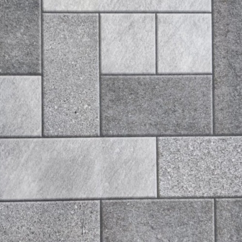 Riyadh Ceramic Tiles for Courtyards, 45 × 45 cm, 14 mm Thickness, Gray | Riyadh